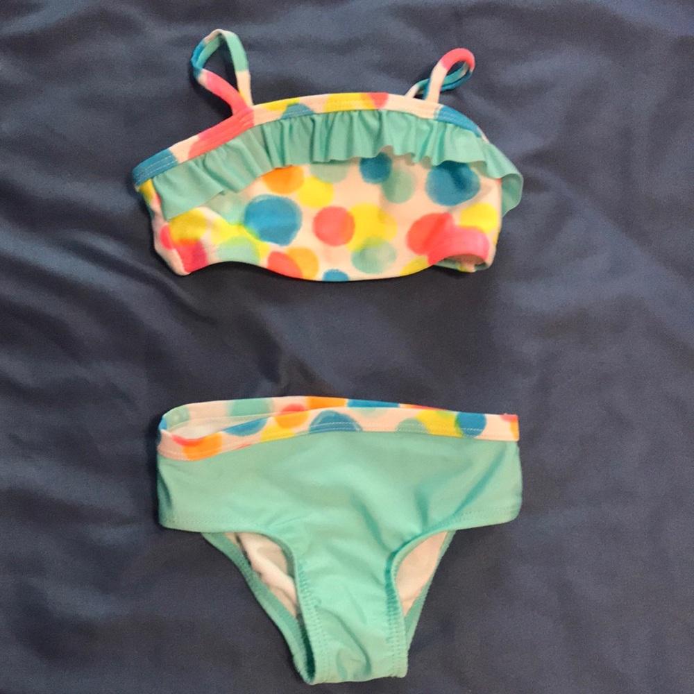 Colorful baby bikini! 6-9 months.